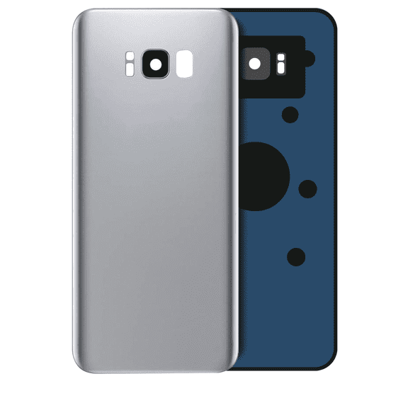 Replacement Back Cover Glass With Camera Lens Compatible For Samsung Galaxy S8 (Service Pack) (Arctic Silver)