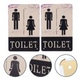 thumbnail image 2 of 2Pcs Bathroom Door Signs Metal Industrial Style For Public Facilities And Restroom 11.8x7.9in, 2 of 8