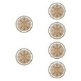 thumbnail image 6 of balikha 6pcs Christmas Macrame Wooden Ornaments in Handcrafted DIY Round Disks for The Crafts Kids Suspended Crafts Decorations Decorations Set B, 6 of 9