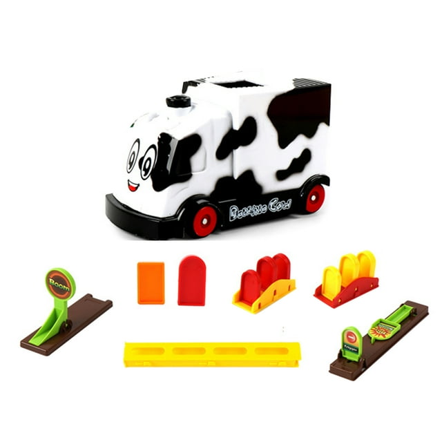 Ensemble de Blocs de Dominos Colorés Domino Train Kit de Voiture de Placement Automatique avec Son