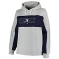 thumbnail image 2 of Women's Profile Heather Gray New York Yankees Plus Size Pullover Jersey Hoodie, 2 of 3