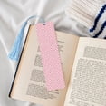 thumbnail image 4 of Kdxio Irregular Plaid Print Metal Tassel Bookmarks,Perfect Gift for Art Lovers and Bookworms Metal Bookmarks for Women, 4 of 8