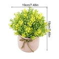 thumbnail image 3 of Clearance Artificial flowers under $10,Artificial Flowers Potted Plants Flowers In POTS Decorate Home Bathroom Kitchen Rustic Table Centerpiece Interior Outdoor Decor, 3 of 9
