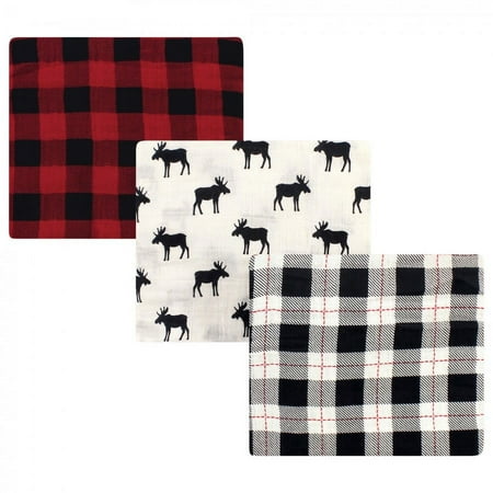 UPC: 0660168591903 | Hudson Baby Infant Boy Cotton Muslin Swaddle Blankets Moose One Size