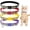 Fish & Cat, variant on Cat Collar with Bow Tie and Bell - 3 Pack Cute Cat Collars Breakaway with Food Pattern, Cute Adjustable Kitten Collar with Safety Buckle for Girls Boys Kitty