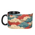 thumbnail image 4 of Retro Cloud Coffee Mug Fun Custom Ceramic Mugs 11oz Black, 4 of 5