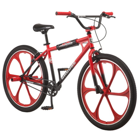 Mongoose Grudge Mag BMX Freestyle bike, single speed, 26 inch mag wheel, mens,
