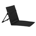 thumbnail image 2 of Asientos de playa Zulema Cojín plegable Silla de piso Oxford con respaldo negro, 2 of 8