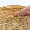 thumbnail image 1 of Maoww Storage Basket Lid Straw Woven Pastoral Handmade Storaging Box Space Saving Rattan Baskets Kitchen Decor Snack Round Mini, 1 of 8