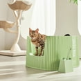 thumbnail image 2 of Michu XXL Sage Deluxe Cat Litter Box - Spacious Design, 2 of 14