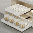 thumbnail image 2 of Rugerasy Pull Out Cabinet Organizer Expandable, Slide Out Drawers, White, 2 of 6
