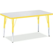 Angle View: Jonti-Craft Berries Elementary Height Color Edge Rectangle Table