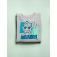 thumbnail image 3 of Aquarius Emoji Vibes - Trident Design Women's Sweatshirt, 3 of 4