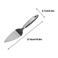 thumbnail image 3 of ¡Compra Ya y Ahorra Más!, Pala de acero inoxidable para tartas Pala triangular para queso Pala dentada para pizza Utensilios para hornear Akmoler, 3 of 7