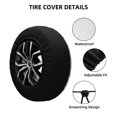 thumbnail image 2 of Fotbe Different Dogs Christmas Funda de Llanta de Repuesto con Estampado, Engrosada, Ajuste Universal para Jeep, Remolque, RV, SUV, Camión-16 inch, 2 of 6