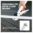 thumbnail image 4 of PEX Pipe 3/4 Inch, 100ft PEX-B Tubing for Plumbing - Hot & Cold Water Lines, Flexible PEX Pipe with Cutter & Clamps, White, 4 of 6