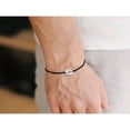thumbnail image 1 of JUNWELL Bracelet Mode Rond en Acier Inoxydable avec Initiales A-Z Ajustable pour Hommes, 1 of 5