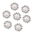 thumbnail image 4 of Worgeous Exquisite Rhinestone Buttons DIY Decorative Supplies for Women in Silver Color Alloy Material 10PCS, 4 of 8