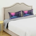 thumbnail image 3 of Yayeee Pillowcase Standard Size Set of 2 Satin Wrinkle Resistant Pillow Case, Night Neon Road, 3 of 7