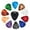 color, variant on Baright Colorful Guitar Picks & Pick Holder Set Acoustic Guitar Picks Multifunction Celluloid 10Pcs Electric Guitar Picks for Guitar Lovers