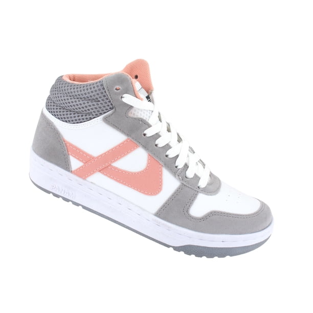 Tenis Casual Para Mujer Panam 010677 T26 ZAPATERIAS MEXICO 010677-BCO/GRI