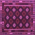 thumbnail image 1 of Ahgly Company Indoor Square Oriental Purple Traditional Area Rugs, 8' Square, 1 of 4
