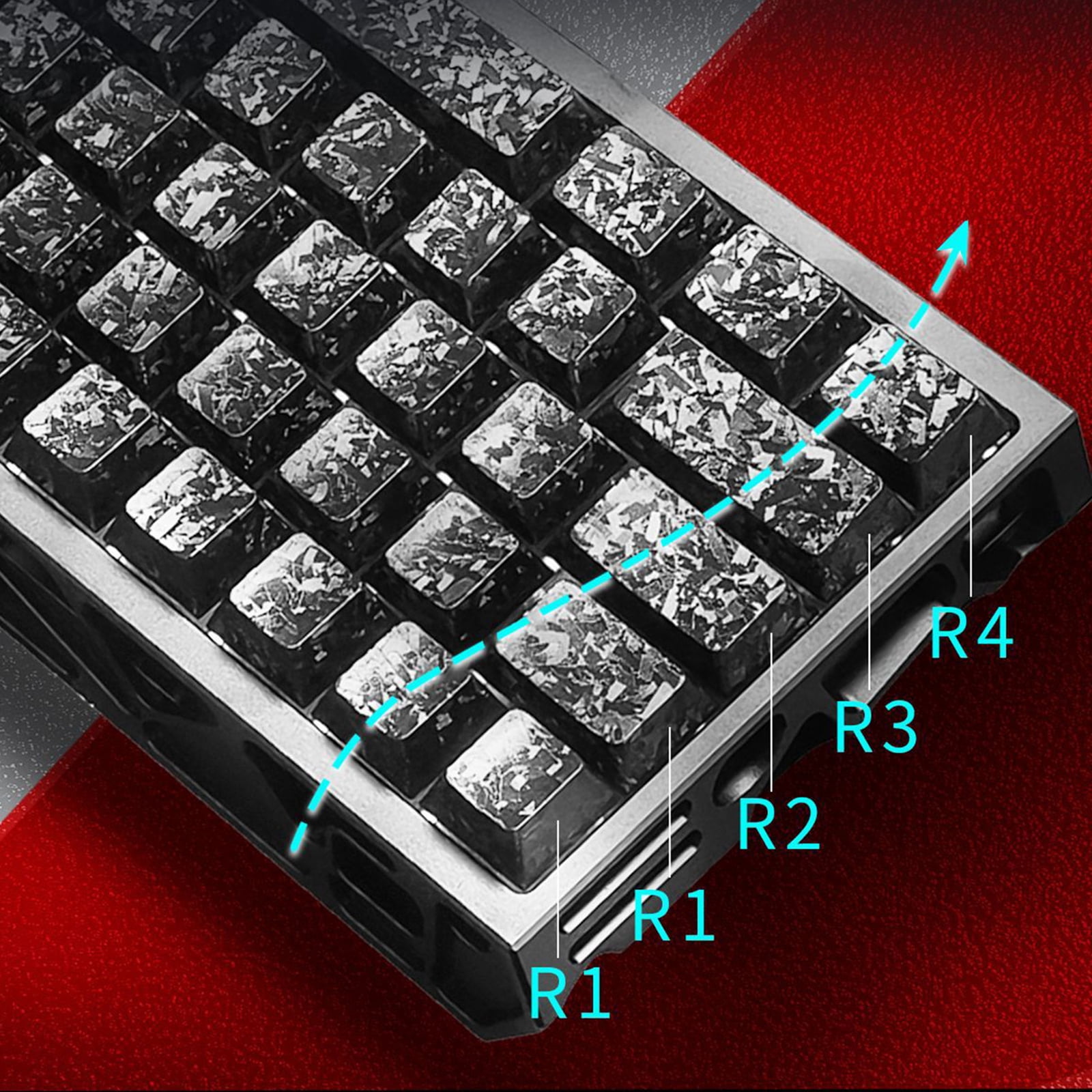 Carbon Texture 119 Keys Keycap Full Set Gaming Mechanical Keyboards Enhancing Aesthetics Longevity
