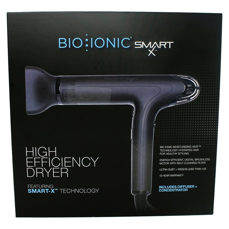 Bio Ionic SMART-X Hair Dryer with Diffuser, High-Efficiency Blow Bio Ionic SMART-X Hair Dryer with Diffuser, High-Efficiency Blow
