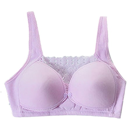 HYSYSB Sports Bras for Women balconette Bras for Women womens Bras No Underwire Full Support compression Bra high Support Bras for Strap Up Bras No Underwire Wireless Bras seamless Purple 36