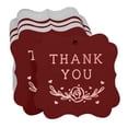 thumbnail image 3 of Inkdotpot Thank You Bridal Shower Bottle Tag Real Rose Gold Foil Favor Bracket Shape Hang Tags Pack Of 50, 3 of 7