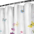 thumbnail image 3 of Waterproof Beautiful Colorful Floral Shower Curtain 72x72 Inch Boho Style Polyester Unique Shower Curtain for Bathroom Hotel Home Decor with 12 Plastic Hooks, 3 of 5
