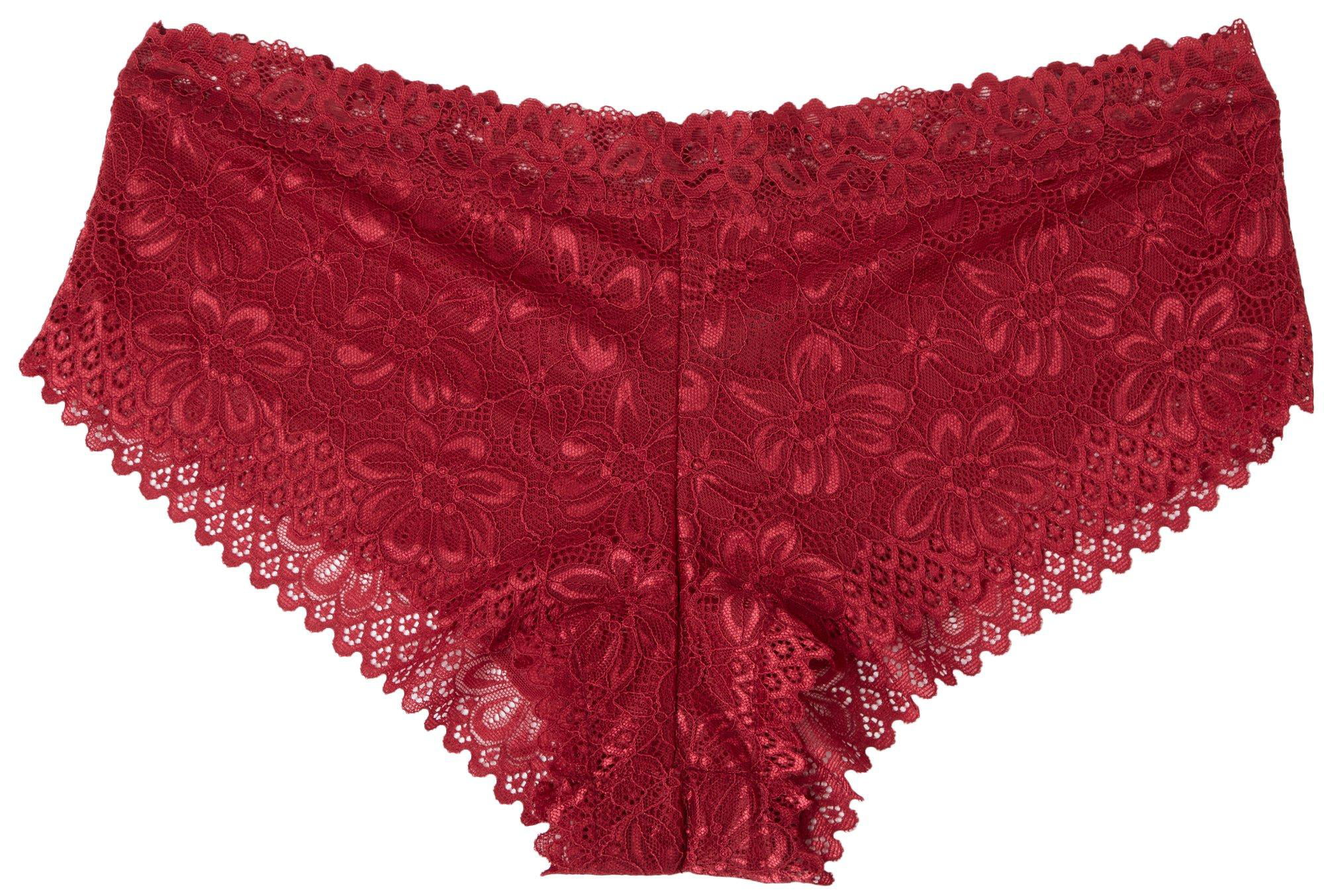 New RENE ROFE Size 6/M Medium Pink Lace Thong Panty 