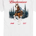 thumbnail image 3 of Budweiser - Clydesdale Winter Scene - Men's Short Sleeve Graphic T-Shirt, 3 of 5