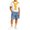Yellow, variant on Daiosportswear Boys 4 Piece Summer Outfit Set, Crew Neck Tee Detachable Shawl Pocket Denim Shorts Knee High Socks for 3-16Y Yellow 15-16 Years