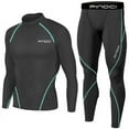 thumbnail image 1 of Men's Compression Sets Workout Pants Athletic Compression Shirt and Leggings Running Tights for Sport, 1 of 7