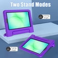thumbnail image 5 of BMOUO Kids Case for Samsung Galaxy Tab A11 8.7-inch 2025 / A9 8.7-inch 2023 / A7 Lite 8.7 Inch 2021, with Screen Protector, Convertible Stand Protective Case Cover for kids ,Purple, 5 of 9