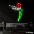 thumbnail image 3 of Craftnamesign Hand Hold Tulip Neon Sign, Flower Shop LED Sign, Room Decor, 3 of 4