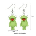 thumbnail image 5 of Mightlink 1 Pair Women Hook Earrings Frog Shape Pendant Earrings Vivid Appearance Drop Earrings Lightweight Jewelry Accessories, 5 of 6