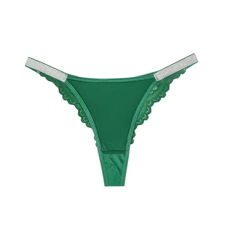 Underwear Women Pack Seamless Women s Lace Underwear Mid-Waisted Ice Silk Full Cover Underwear Soft Satin High Waisted Panties Lightweight Breathable Underpant Briefs Green