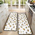 thumbnail image 4 of Kitchen Rugs Sets Of 2,Cartoon Construction Vehicles Bulldozers Anti Fatigue Kitchen Mat Rugs Non Slip Washable,Decorative Kitchen Floor Mats for Kitchen,Sink,Laundry,17"x47"+17"x47", 4 of 5