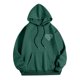 thumbnail image 3 of MHFRRA Sudadera con Capucha Estampada de Color Sólido para Hombre y Mujer, Abrigo Cálido y Cómodo de Invierno Verde oscuro, 3 of 7