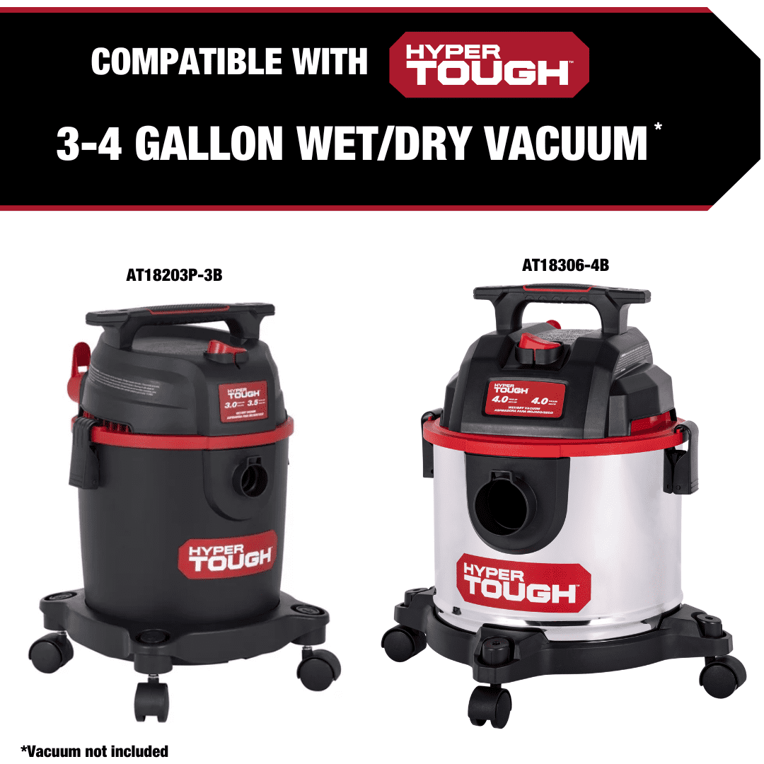 Hyper Tough 20-1100 Reusable Blue Cloth Filter for 3 and 4 Gallon Wet/Dry Vacuums
