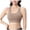 Beige, variant on U Back Longline Sports Bras for Women - Scoop Neck Padded Yoga Workout Crop Top with Built in Pads (Pink, M)