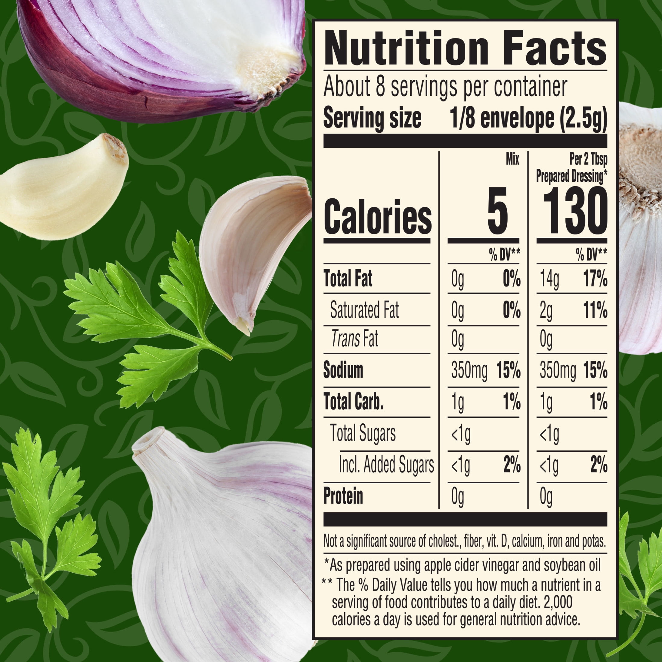 (6 pack) Good Seasons Garlic & Herb Dressing & Recipe Seasoning Mix, 0.75 oz Packet