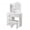 White, variant on Eonox Makeup Vanity Desk with LED Lighted Mirror, Vanity Table with 4 Drawers & Open Shelves, Contemporary Dressing Table Set with Stool for Bedroom
