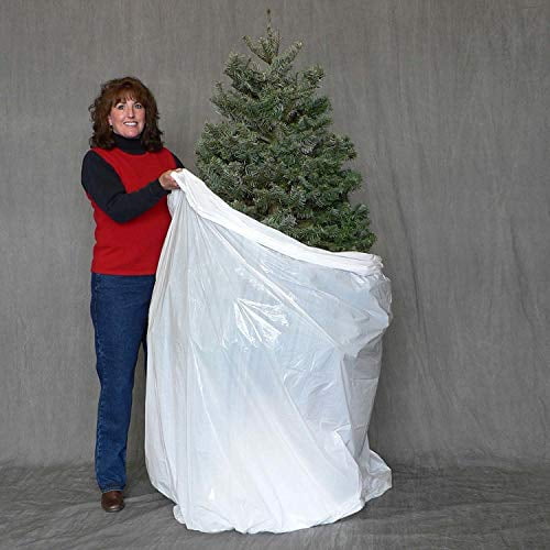 White Durable Quality Christmas Tree Storage Bag-Fits Trees Up to 6 Feet Tall 