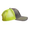 thumbnail image 4 of Skull Nobody Cares Work Harder Gray and High Vis Snap Back Trucker Hat, 4 of 4
