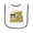 White and Navy, variant on Inktastic Dad You Put My Cape on Backwards® Baby Terry Cloth Bib
