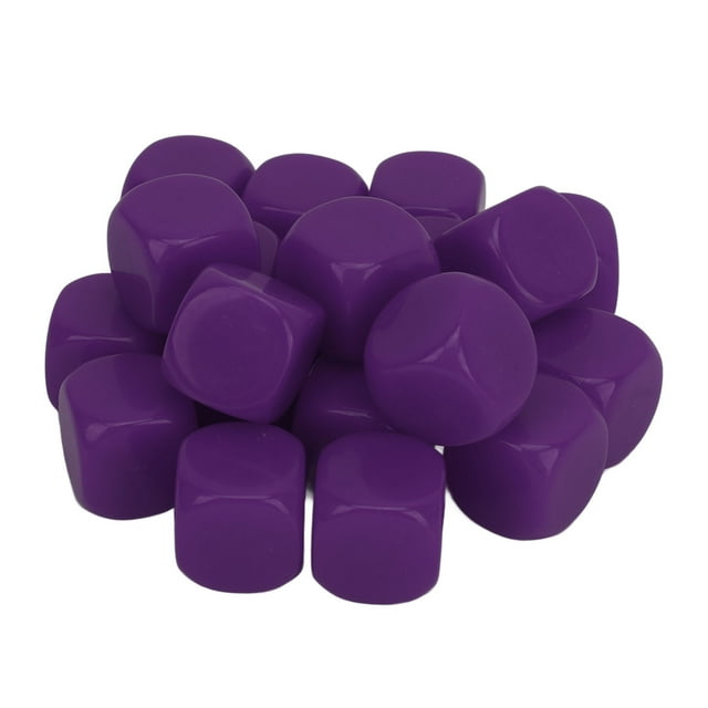 20pcs Round Corner Blank Plastic 16mm For Board Games Party, DIY Sticker, Math Counting Teaching