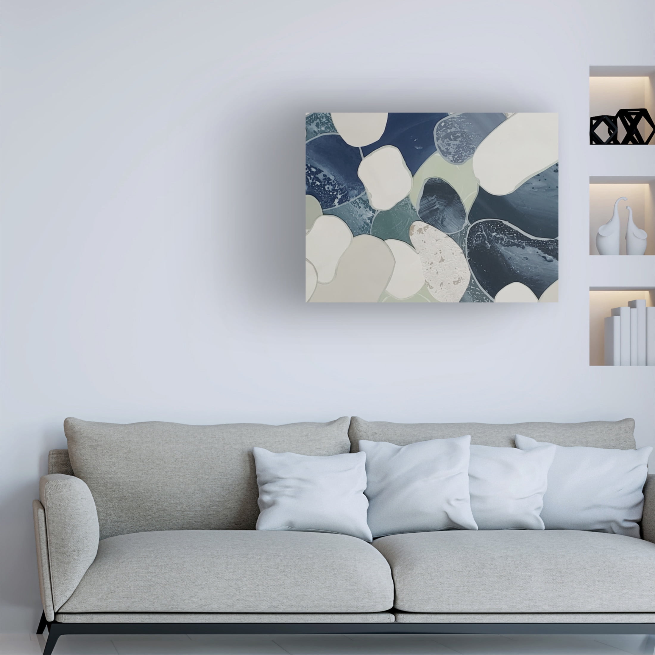 Trademark Fine Art Coco Good  Lily Pond Landscape II Canvas Wall Art